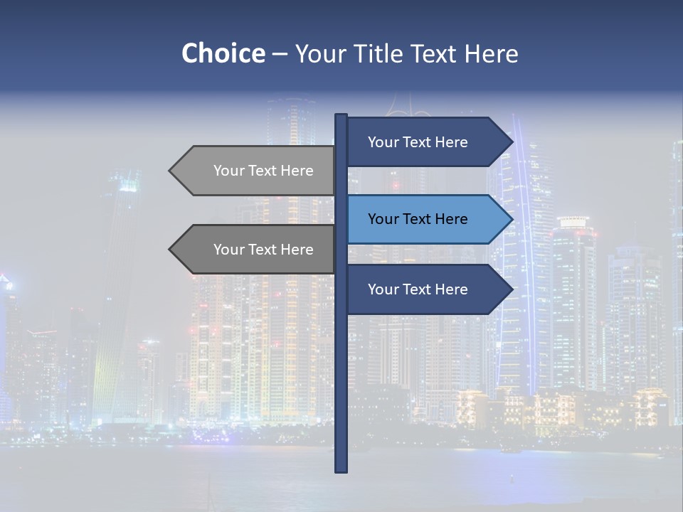 Scene Twilight Tourism PowerPoint Template
