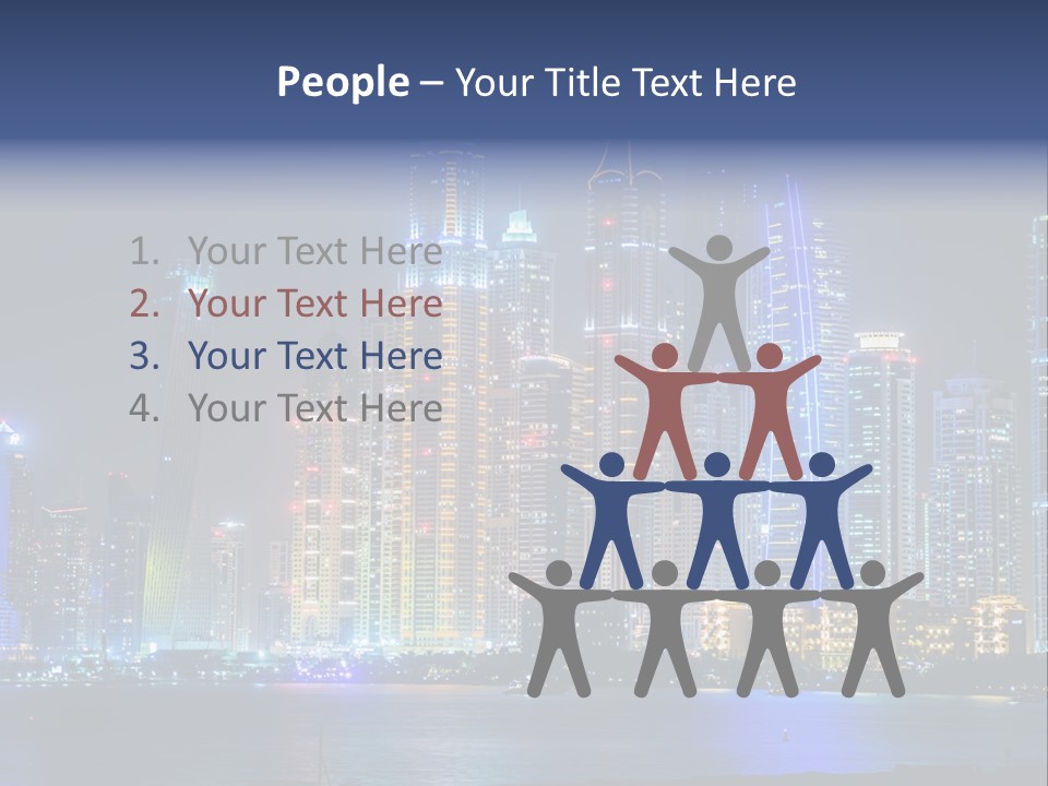 Scene Twilight Tourism PowerPoint Template