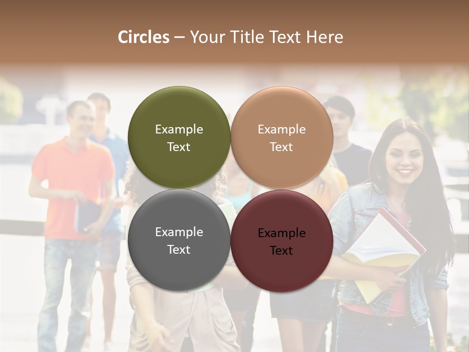 Grass Exam Girl PowerPoint Template