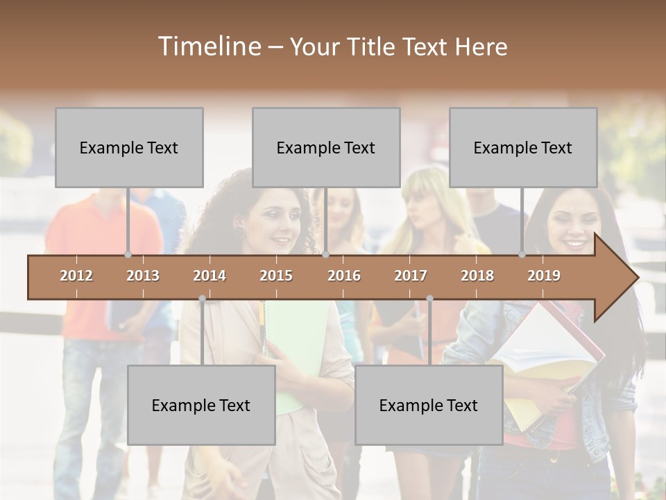 Grass Exam Girl PowerPoint Template
