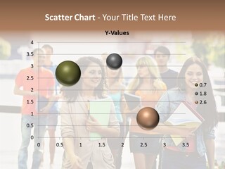 Grass Exam Girl PowerPoint Template