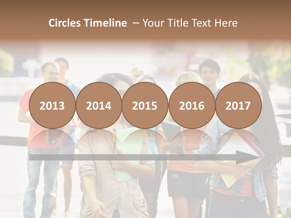 Grass Exam Girl PowerPoint Template