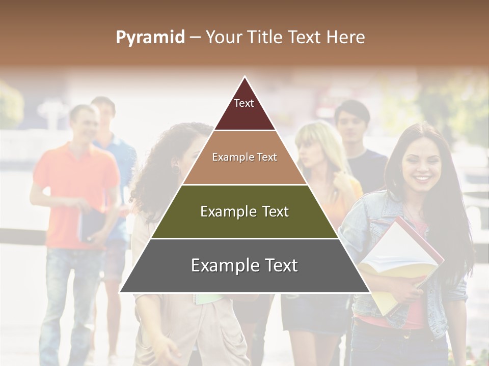 Grass Exam Girl PowerPoint Template