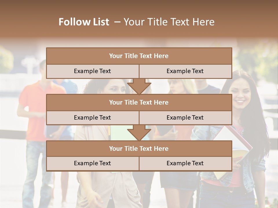 Grass Exam Girl PowerPoint Template
