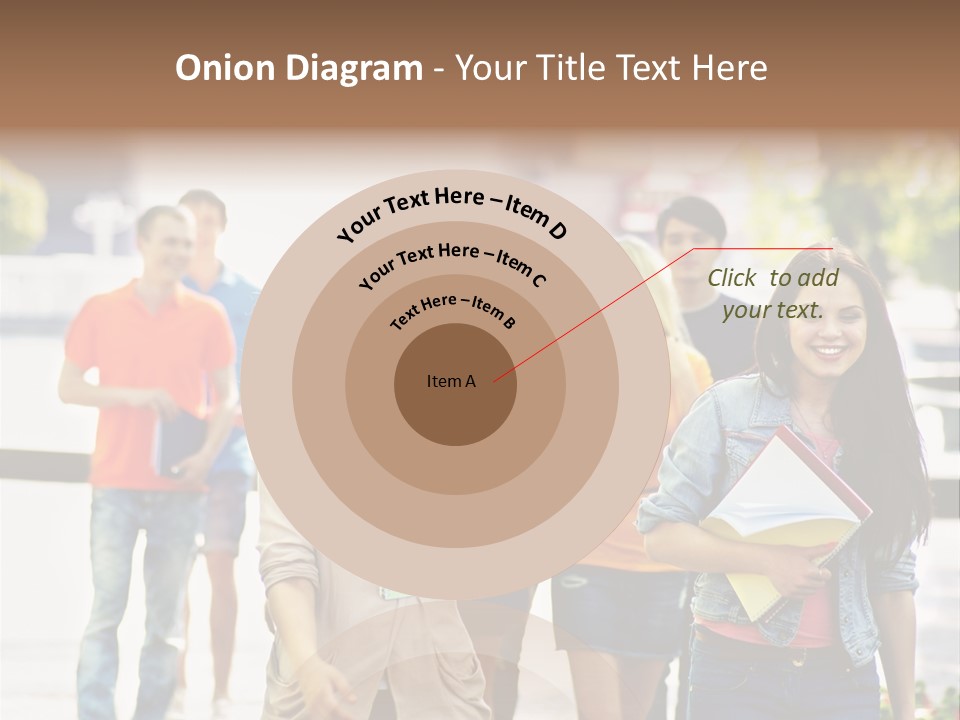 Grass Exam Girl PowerPoint Template