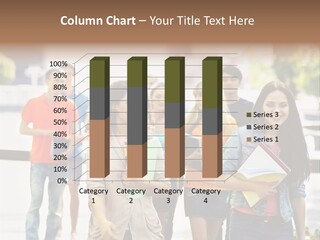 Grass Exam Girl PowerPoint Template