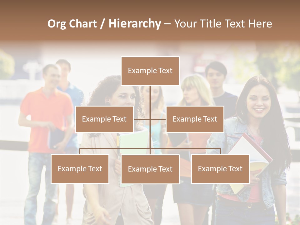 Grass Exam Girl PowerPoint Template