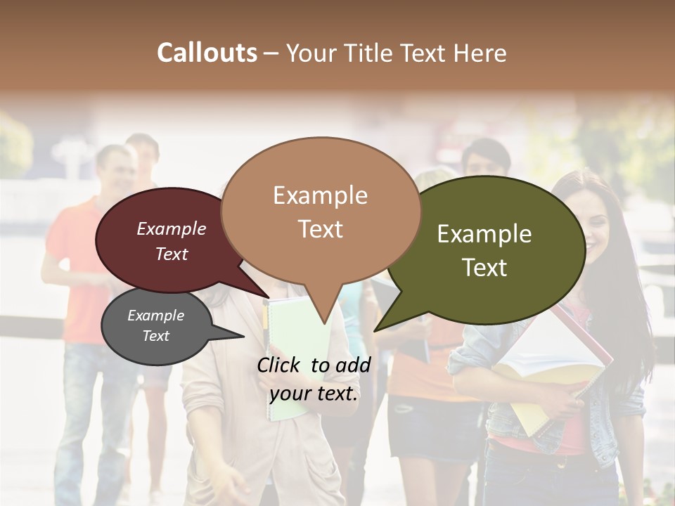 Grass Exam Girl PowerPoint Template