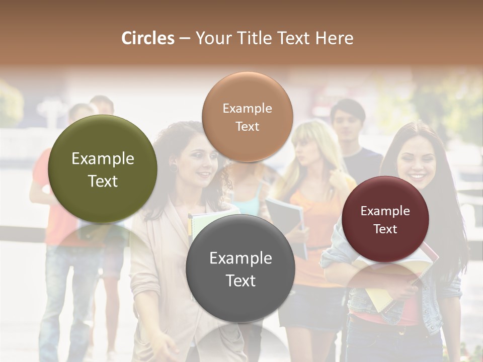 Grass Exam Girl PowerPoint Template