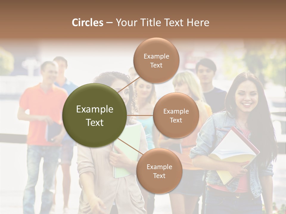 Grass Exam Girl PowerPoint Template