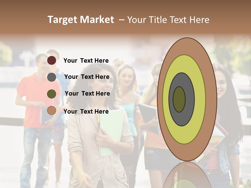 Grass Exam Girl PowerPoint Template