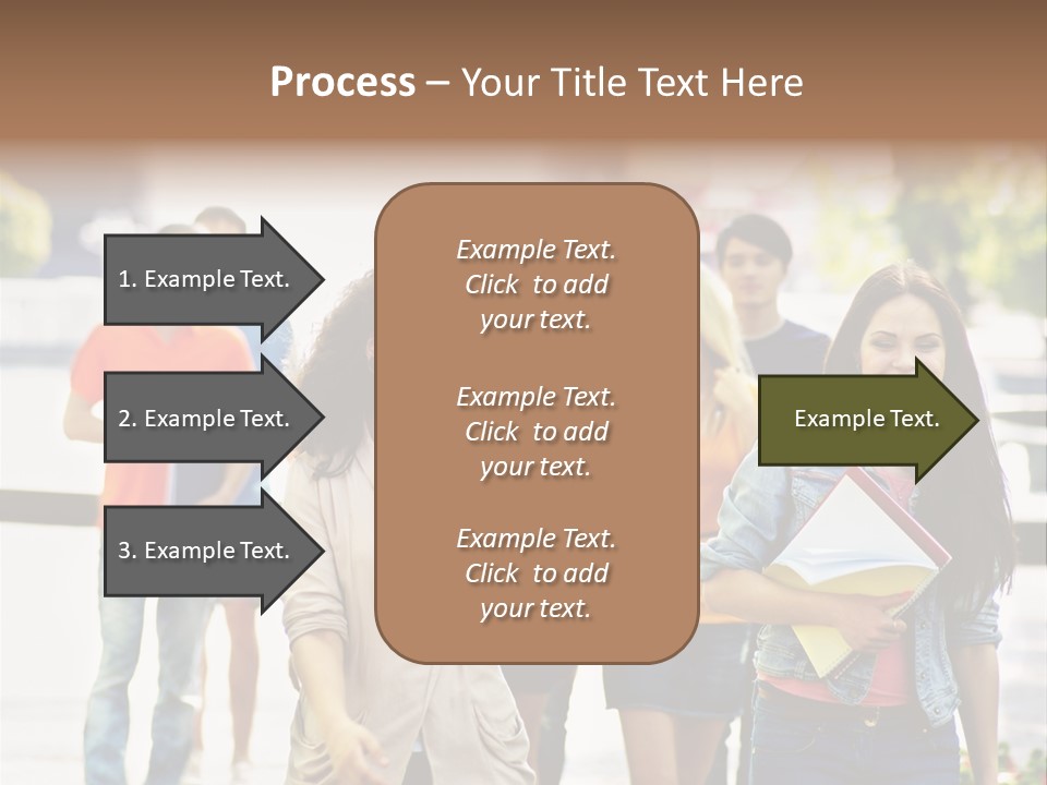 Grass Exam Girl PowerPoint Template