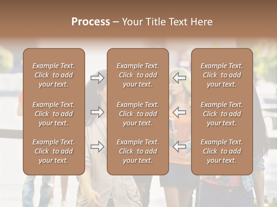 Grass Exam Girl PowerPoint Template