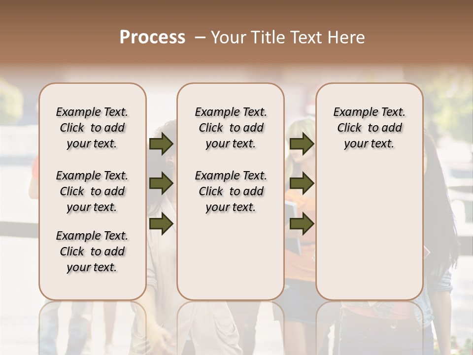 Grass Exam Girl PowerPoint Template
