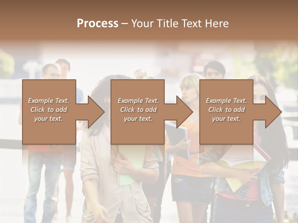 Grass Exam Girl PowerPoint Template