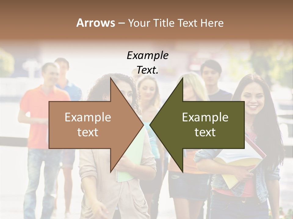 Grass Exam Girl PowerPoint Template