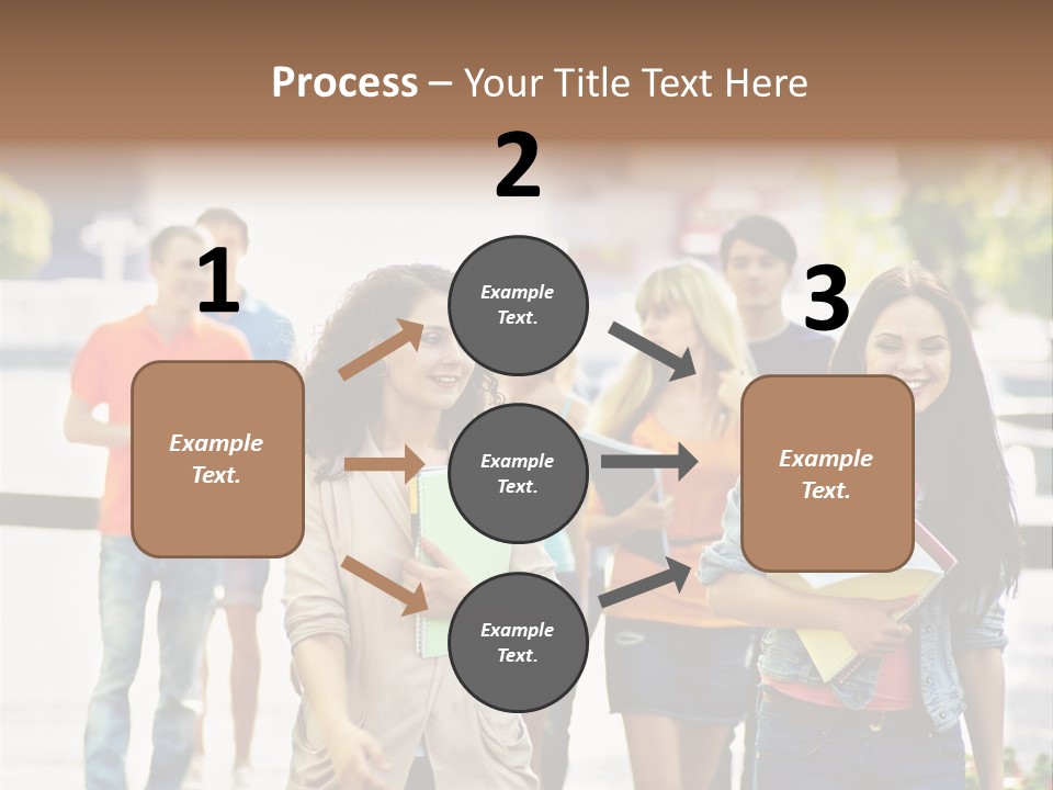 Grass Exam Girl PowerPoint Template