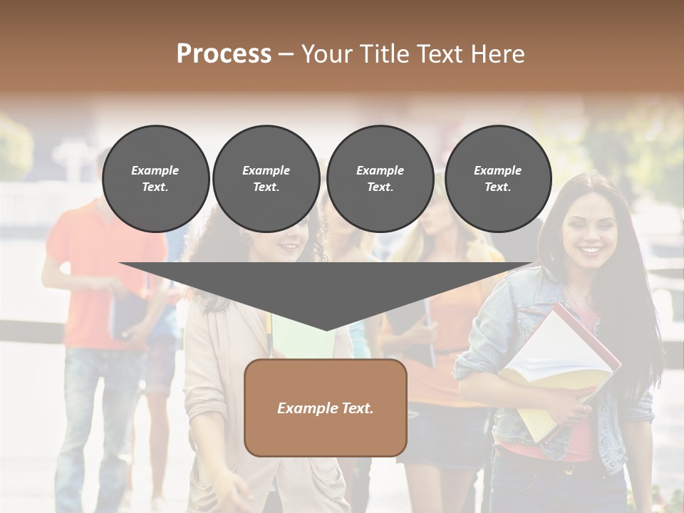 Grass Exam Girl PowerPoint Template