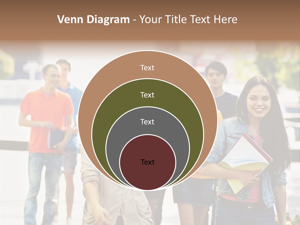 Grass Exam Girl PowerPoint Template