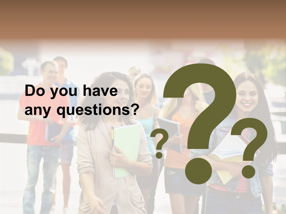 Grass Exam Girl PowerPoint Template