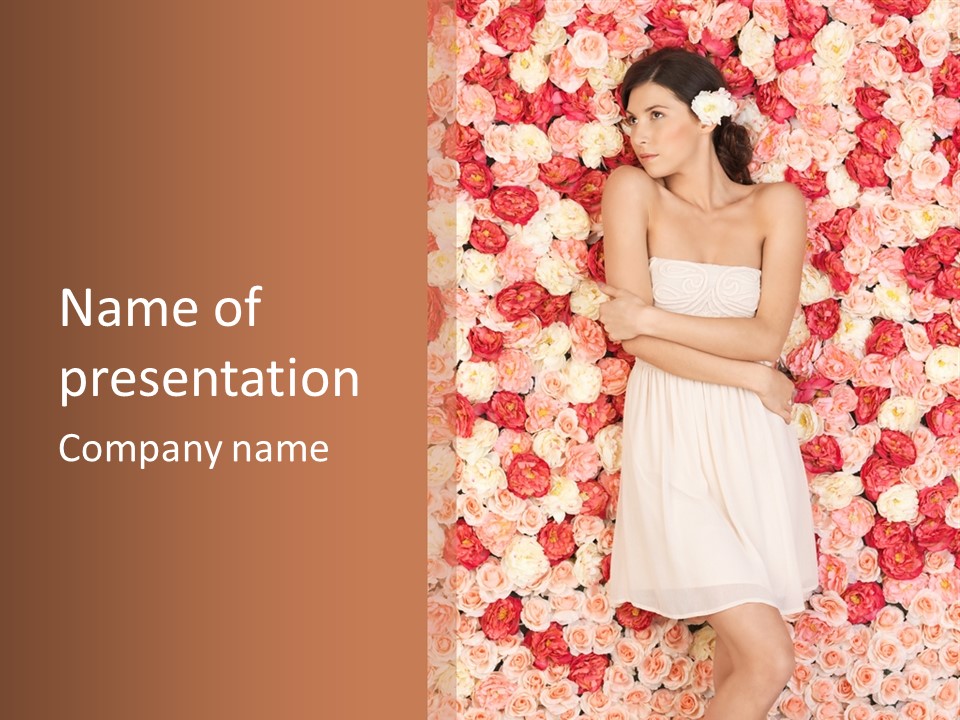 Natural Romantic Fresh PowerPoint Template