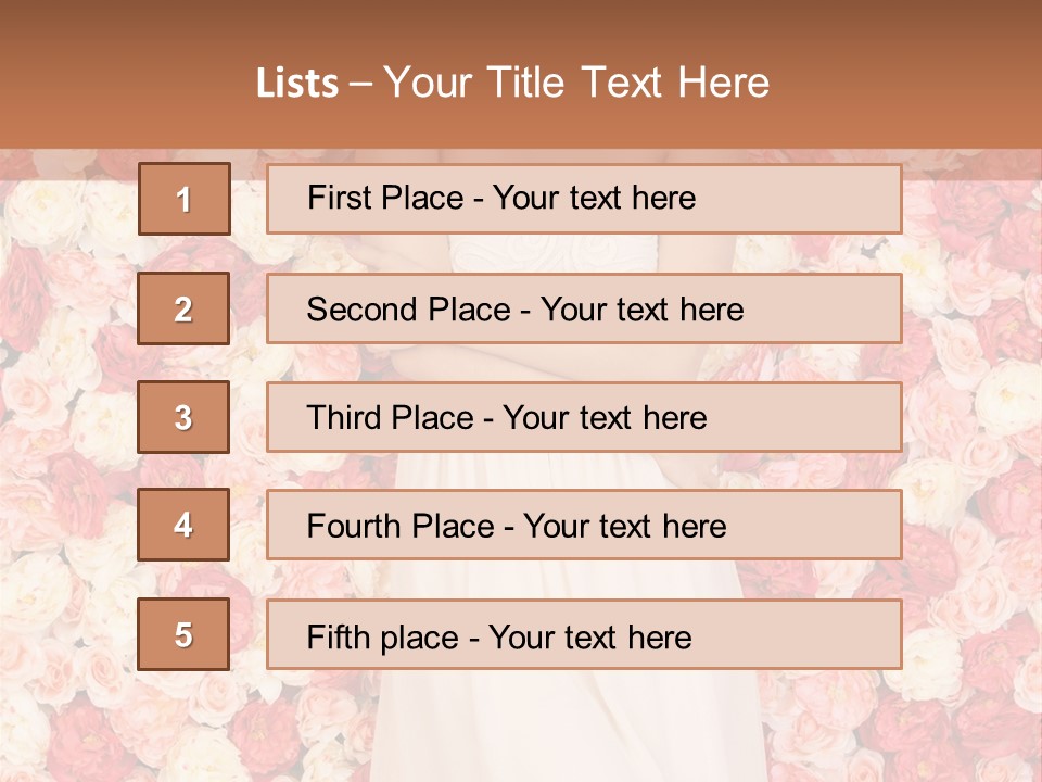 Natural Romantic Fresh PowerPoint Template