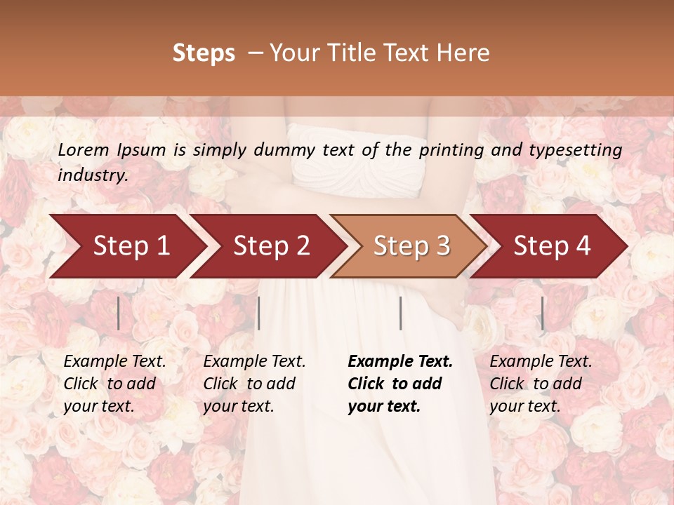Natural Romantic Fresh PowerPoint Template