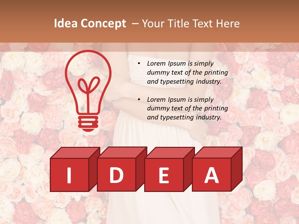 Natural Romantic Fresh PowerPoint Template