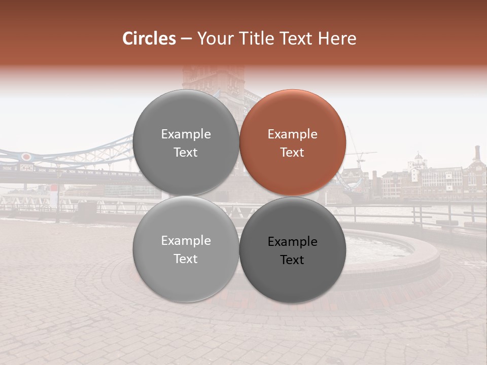 Dock Girl River PowerPoint Template