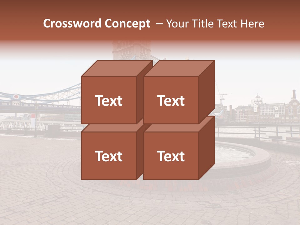 Dock Girl River PowerPoint Template