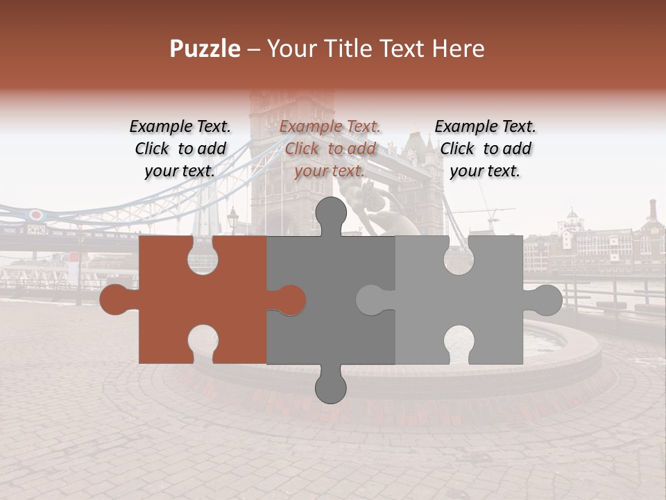 Dock Girl River PowerPoint Template