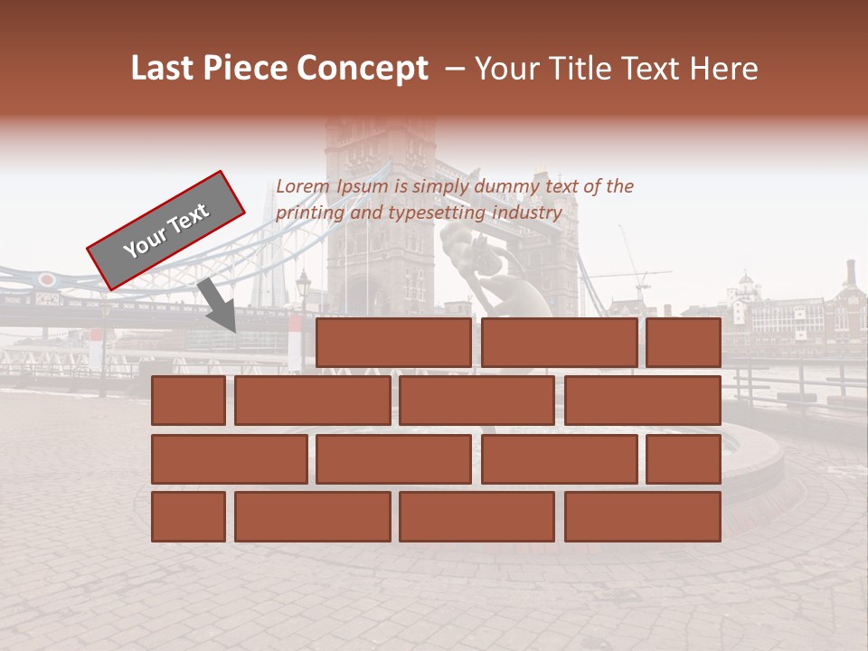 Dock Girl River PowerPoint Template