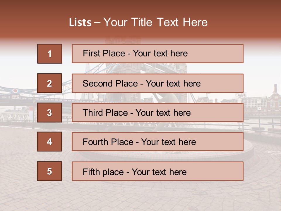 Dock Girl River PowerPoint Template