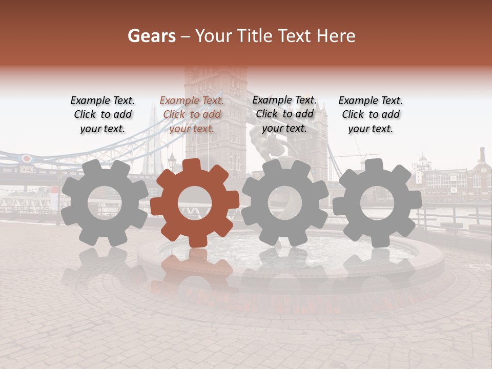 Dock Girl River PowerPoint Template