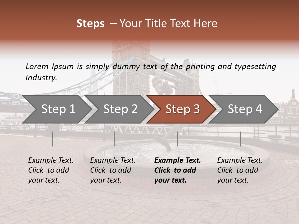 Dock Girl River PowerPoint Template