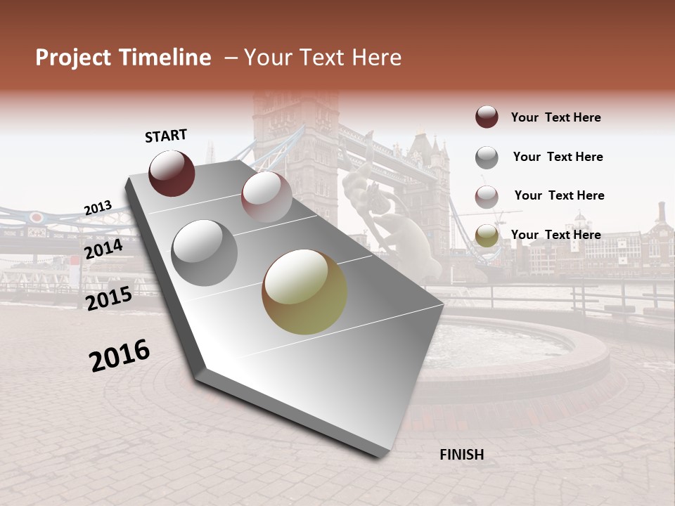 Dock Girl River PowerPoint Template