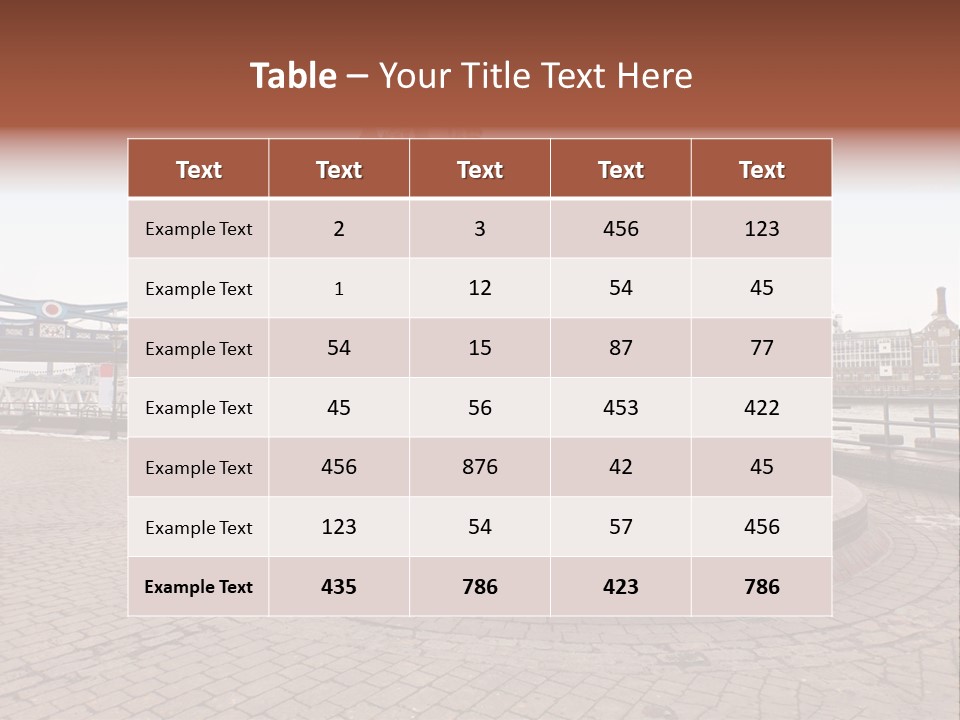 Dock Girl River PowerPoint Template