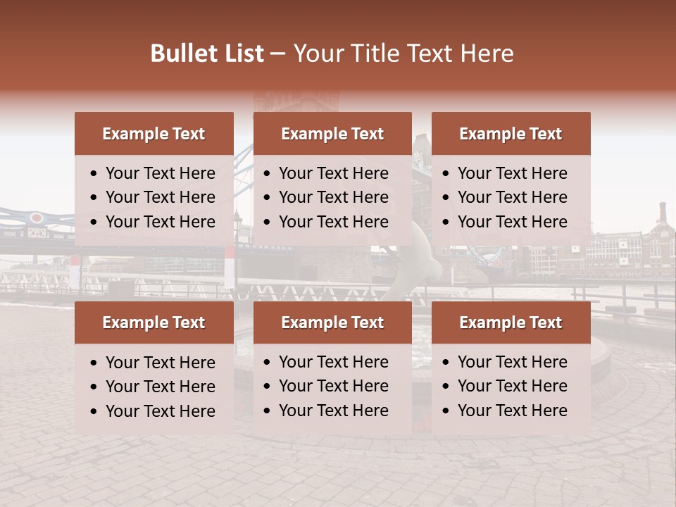 Dock Girl River PowerPoint Template