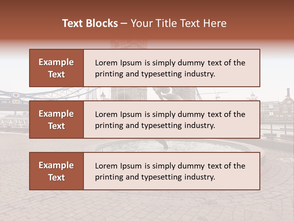 Dock Girl River PowerPoint Template