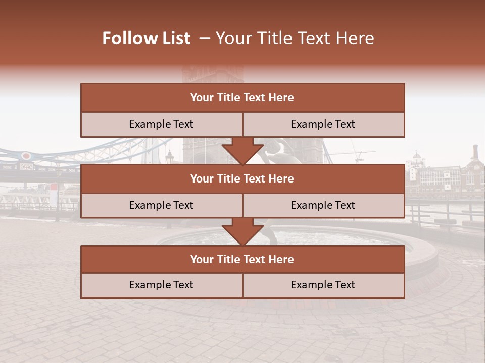 Dock Girl River PowerPoint Template