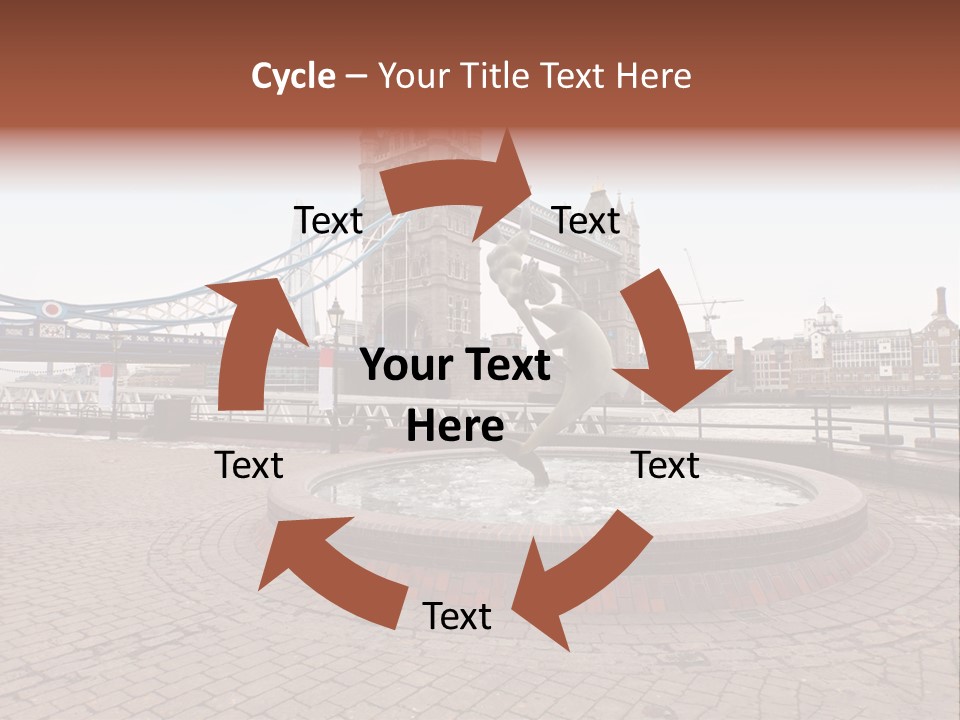 Dock Girl River PowerPoint Template