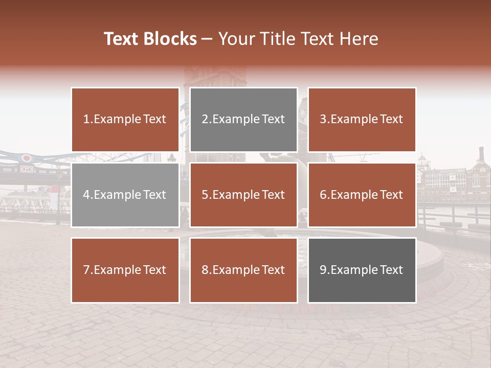 Dock Girl River PowerPoint Template