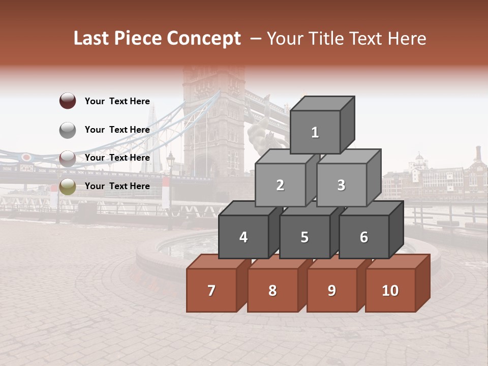 Dock Girl River PowerPoint Template