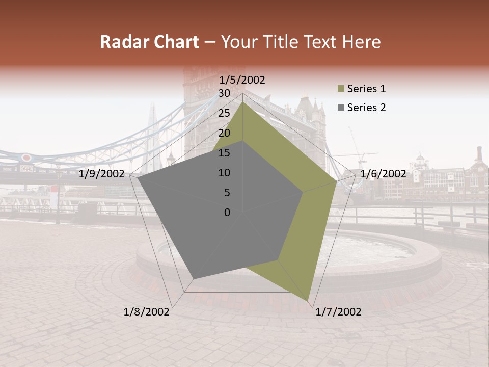 Dock Girl River PowerPoint Template