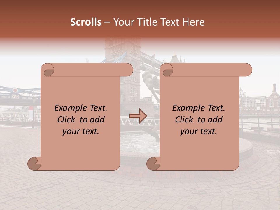 Dock Girl River PowerPoint Template