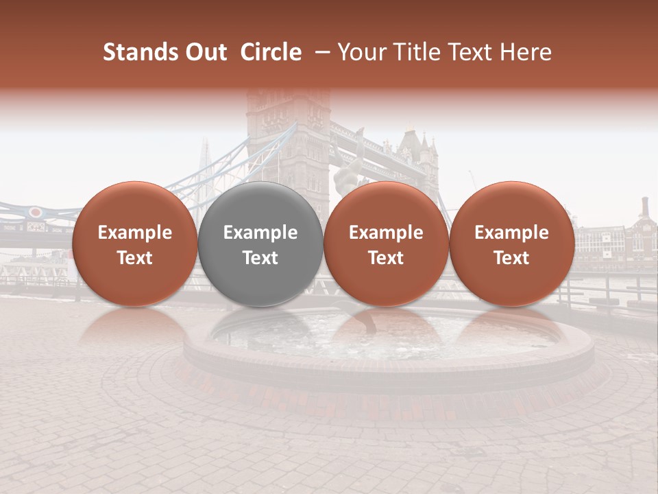 Dock Girl River PowerPoint Template