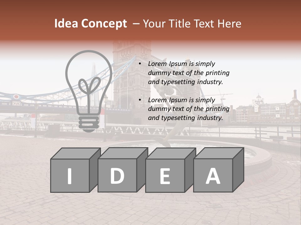 Dock Girl River PowerPoint Template