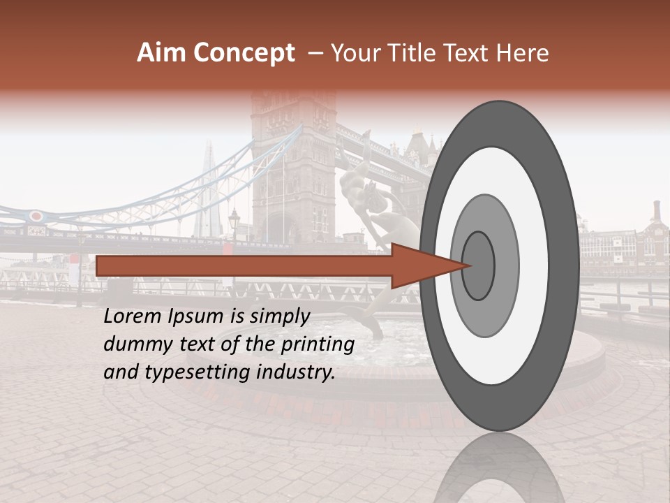 Dock Girl River PowerPoint Template