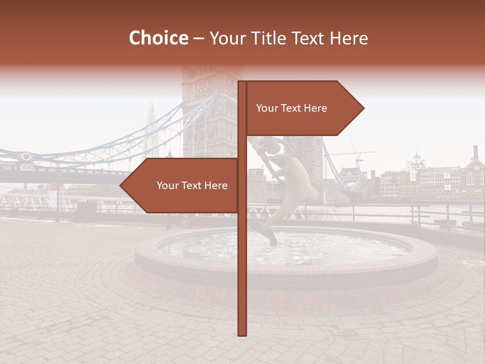 Dock Girl River PowerPoint Template