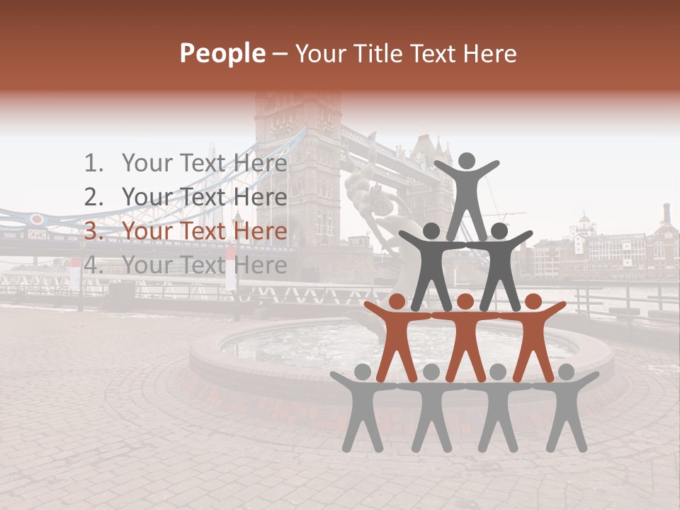 Dock Girl River PowerPoint Template